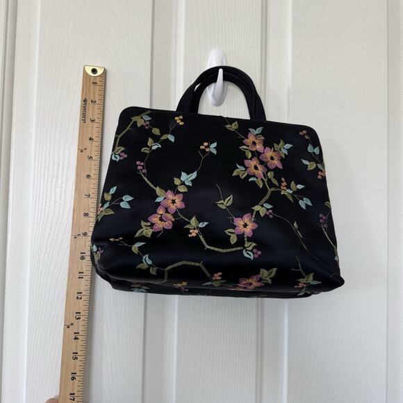 Vintage Neiman Marcus Collection Embroidered Travel Toiletry Bag Make Up Case - Picture 9 of 12